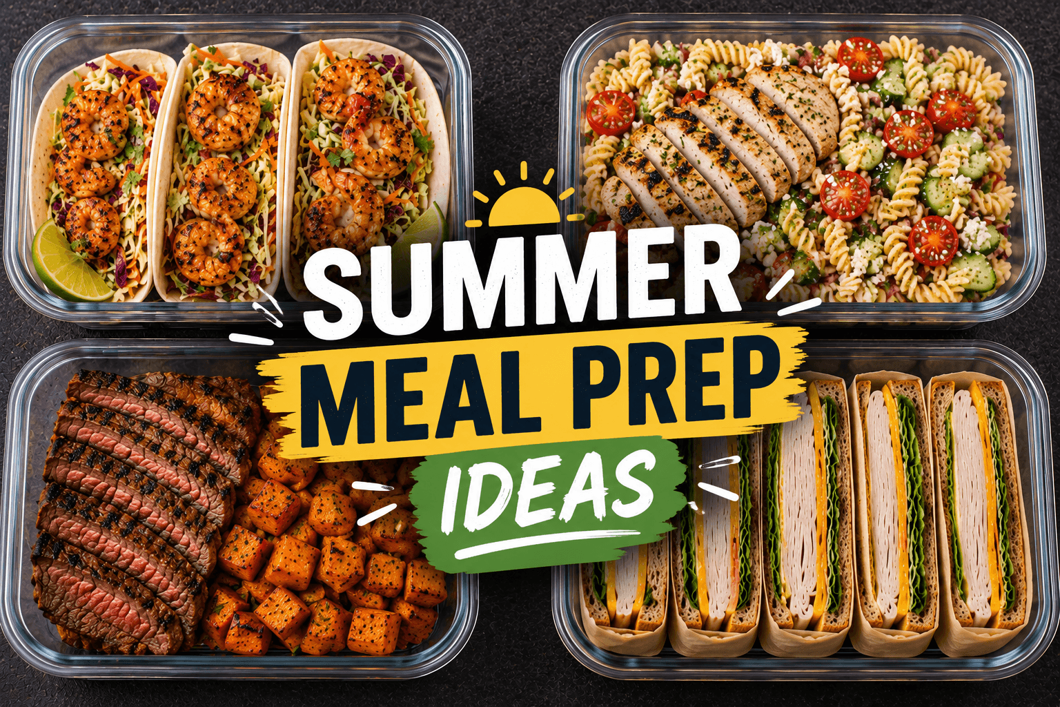 Easy and Healthy Summer Meal Prep Ideas