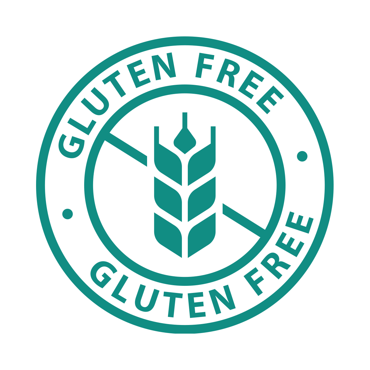 gluten free logo vector