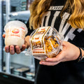 women holding snacks