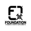 Black and white logo with stylized letters F and D, two crossed hammers, and text FOUNDATION VITAMINS SPORTS SUPPLEMENTS underneath.