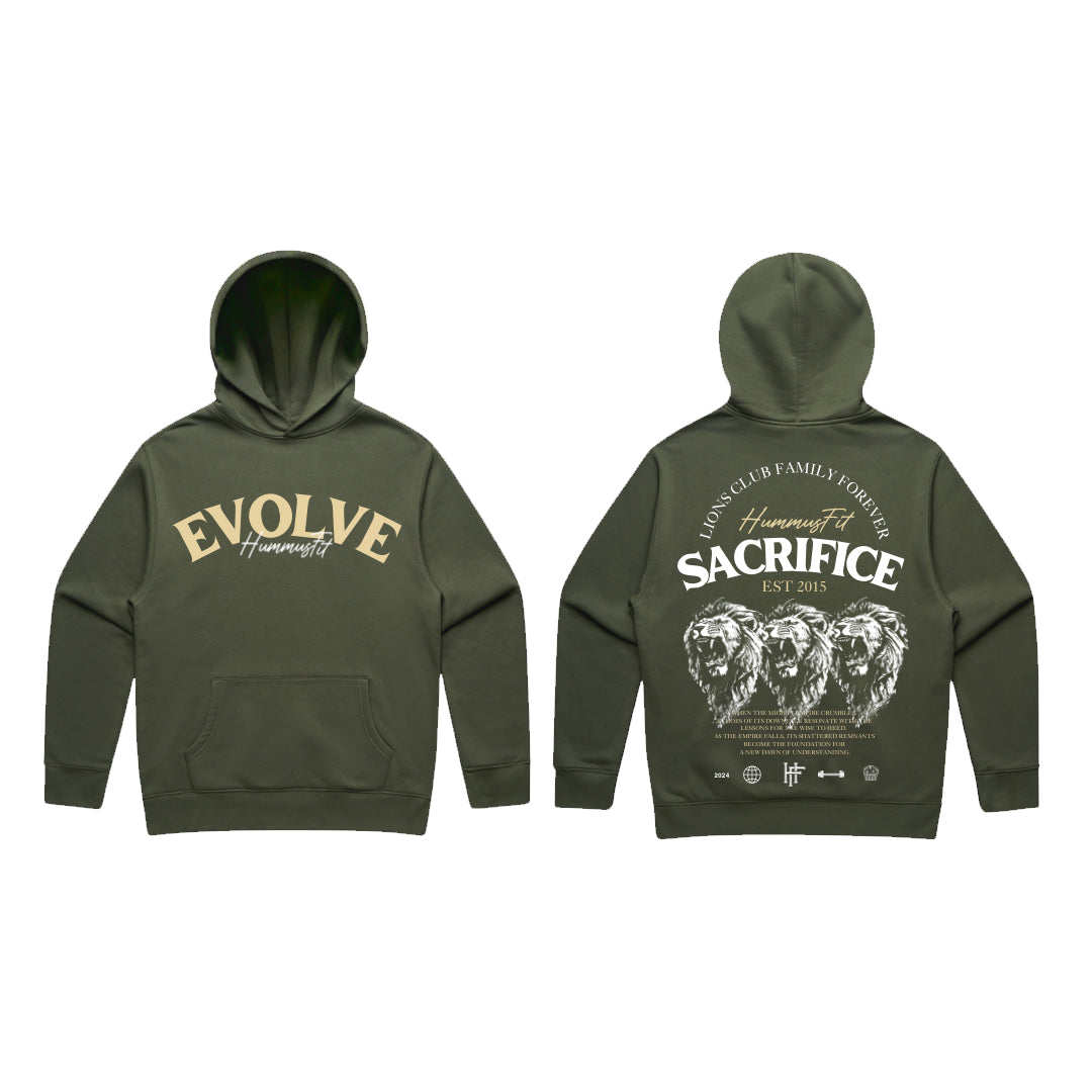2024 EVOLVE Hoodie Olive Edition Hummus Fit