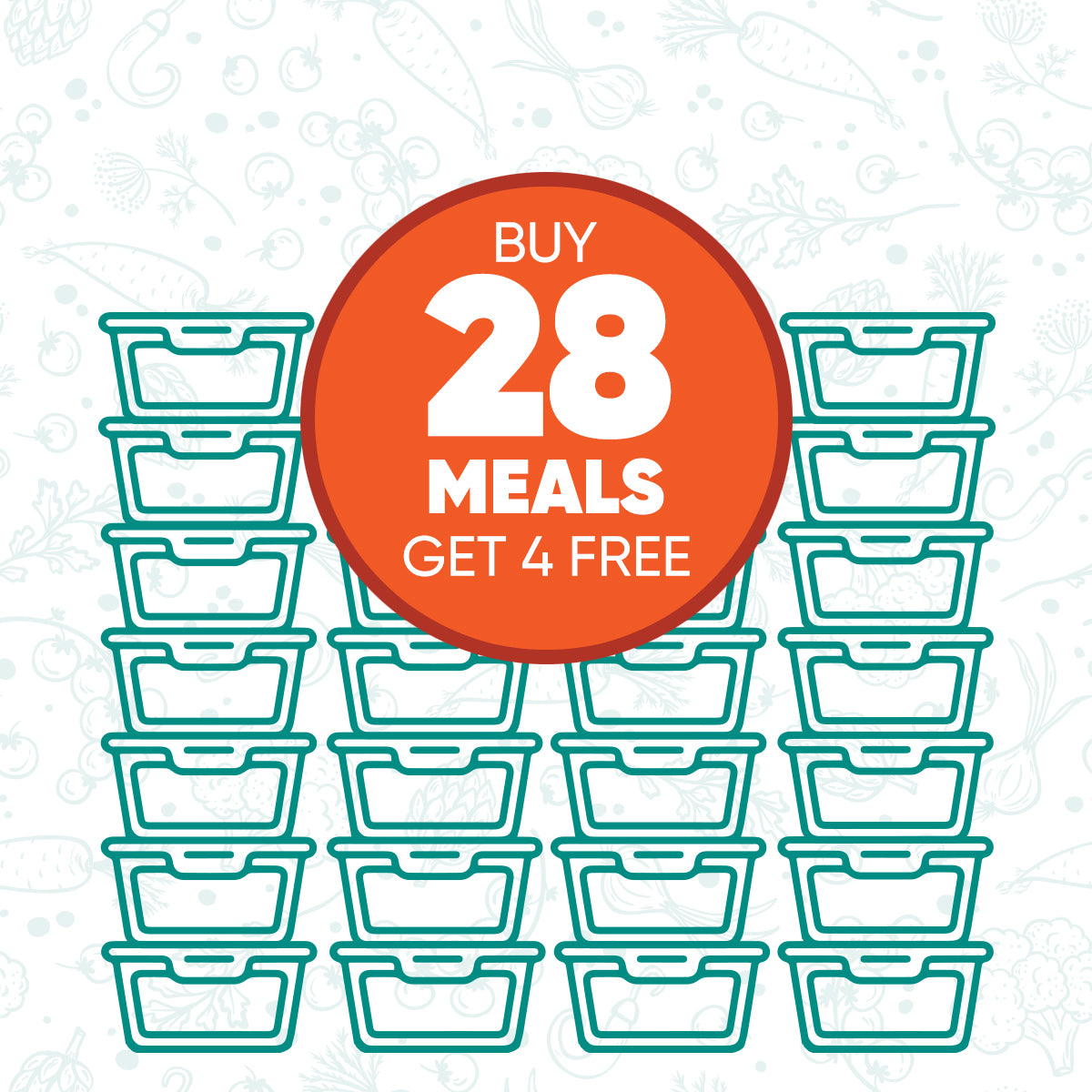 Buy 28 Meals, Get 4 Free