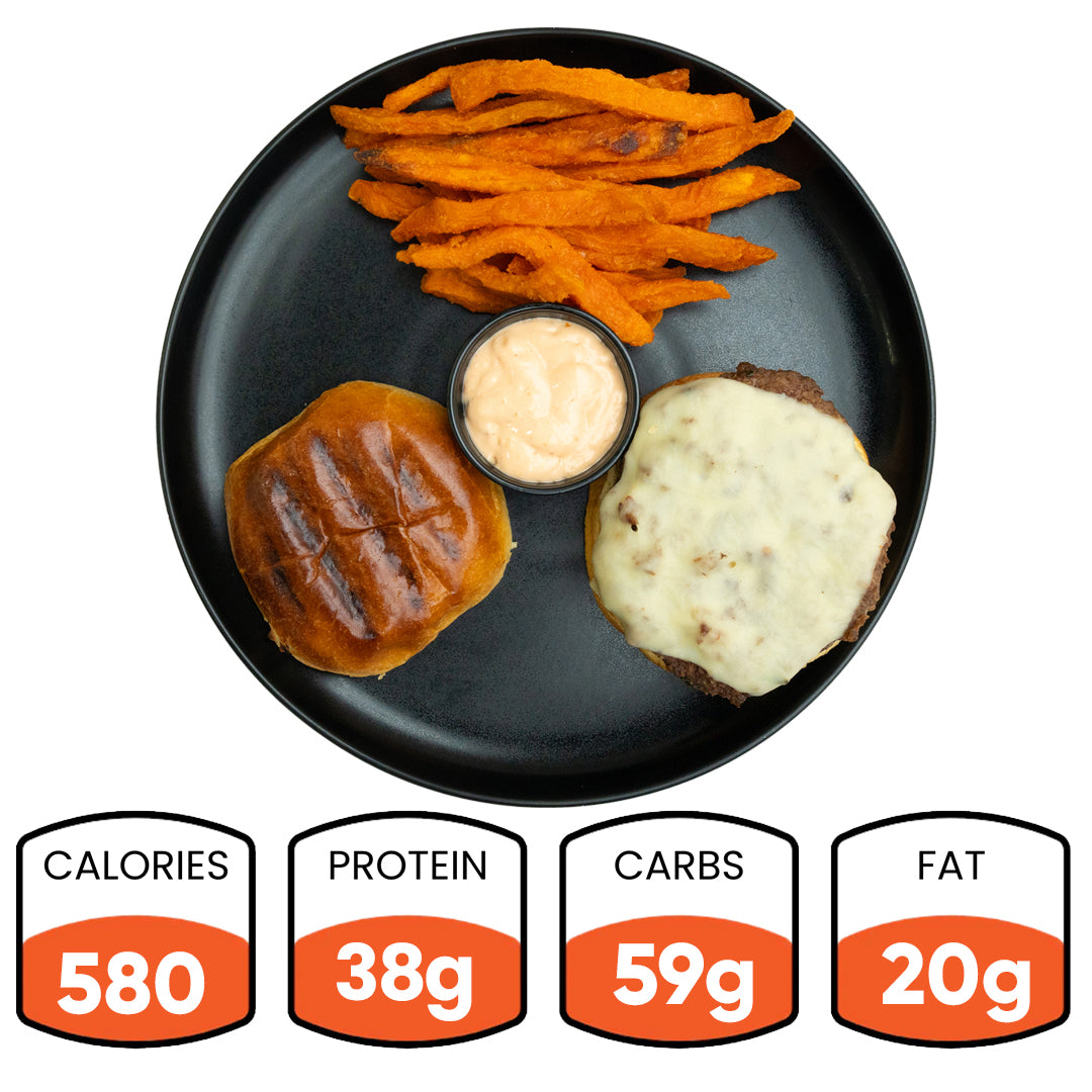 6 Guys Patty Melt (Cheeseburger Meal Prep) – Hummus Fit