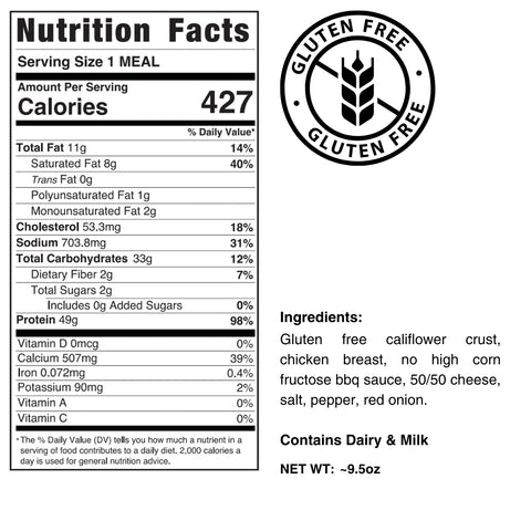 Gluten Free BBQ Chicken Flatbread