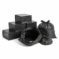 black garbage bags