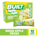 BUILT Sour Puff Green Apple Crush packaging and bar