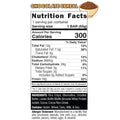 The Chocolate Buff Cereal Bar’s nutrition label shows 300 calories per 55g serving. Made with rice crisps and unsalted butter, it contains gluten, wheat, dairy, milk, and soy—making it a delicious snack for gym-goers.