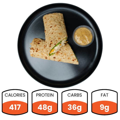 Wrap de pollo crujiente al horno