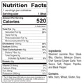 “GLORIOUS GAINS” Steak Bites Cilantro Lime Rice: 1 serving, 520 calories, 14g fat, 46g carbs, 48g protein. Made with cilantro lime rice, steak, cream, ginger sauce. Contains milk, dairy, wheat, gluten, and soy. Great for high-protein meal prep.