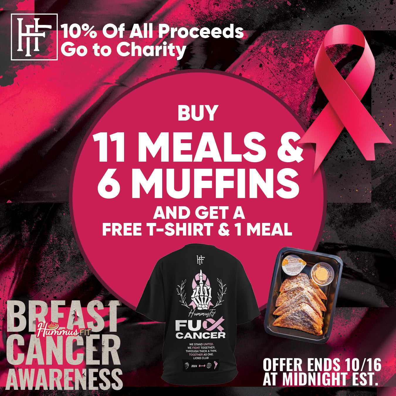 FU*CK Cancer Bundle: Buy 11 Meals & 6 Muffins