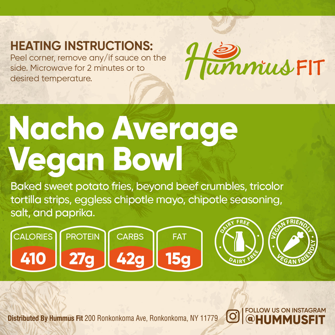 nacho average vegan bowl prepared meal delivery