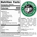 Basic Baddie Pumpkin Nutrition Facts