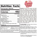 Nutrition label and ingredient list for Buffin Bakery’s Strawberry Crunch Milkshake – Exclusive – 20, featuring 482 calories per muffin, comprehensive nutrient breakdown, allergen information, and the strawberry crunch logo in the top right corner. Ideal for early-access enthusiasts looking for distinctive treats.