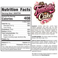 Nutrition facts and ingredients for Buffin Muffin, with 408 calories per serving. Contains milk, wheat, eggs; made in a facility with nuts. Branded with the Buffin Muffin logo and available in multiple flavors.