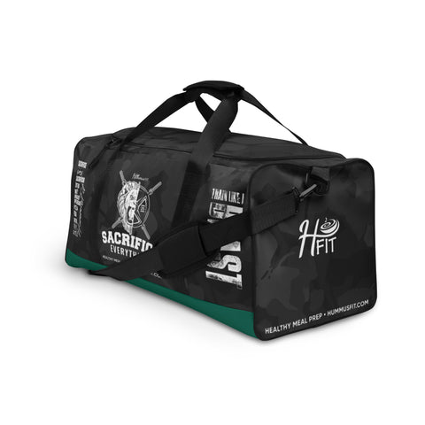 Hummus Fit Black Camo Gym Bag