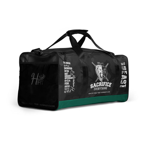 Hummus Fit Bolsa de deporte de camuflaje negro