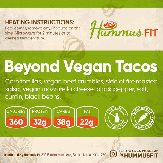 healthy vegan tacos prepped meal delivery