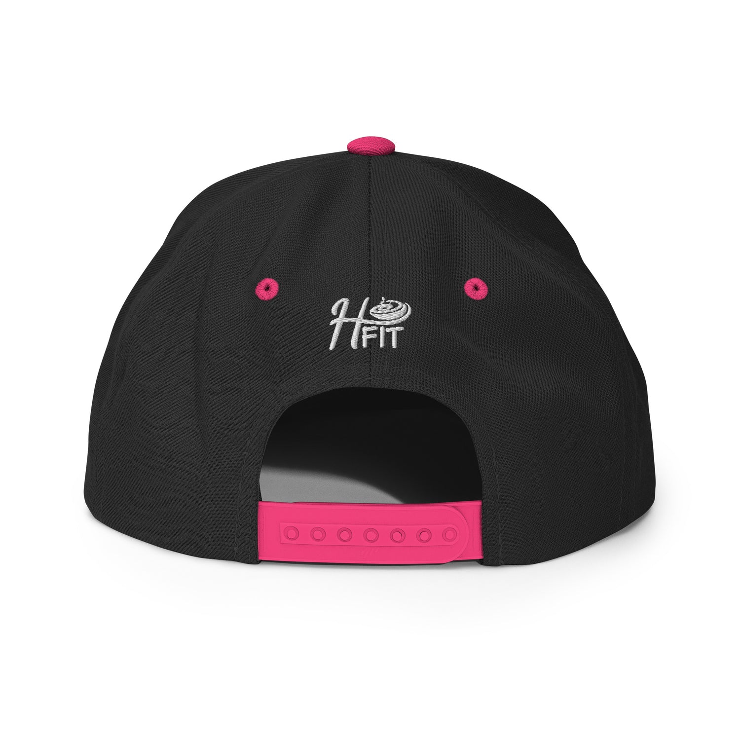 Black & Pink Fit Hat Hummus Snapback –