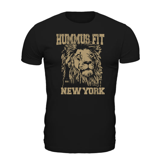 Unisex Hummus Fit New York Black T-Shirt