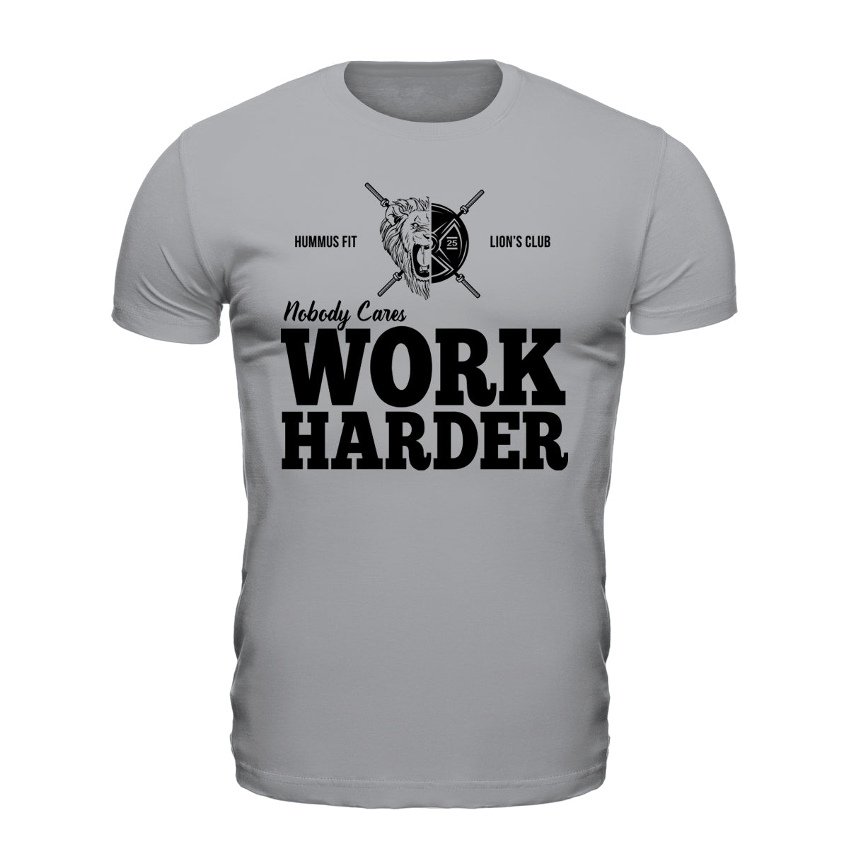 Nobody Cares Work Harder - Unisex Softstyle Tee (Sport Grey)
