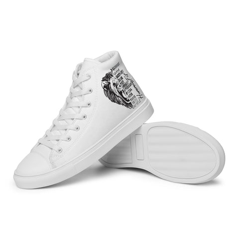 Men’s high top canvas shoes