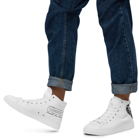 Men’s high top canvas shoes