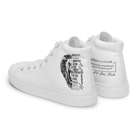 Men’s high top canvas shoes