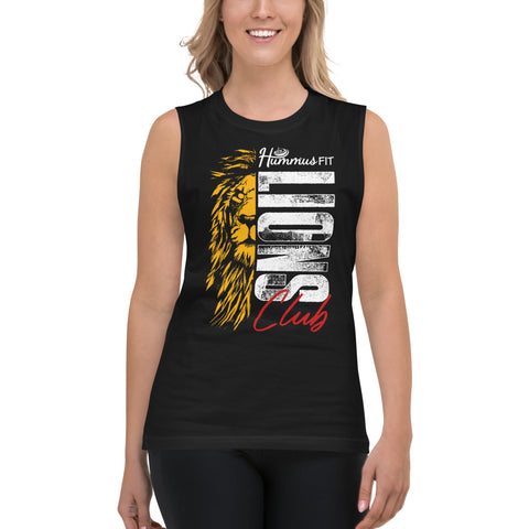 Camiseta musculosa unisex Lion's Club (negra)