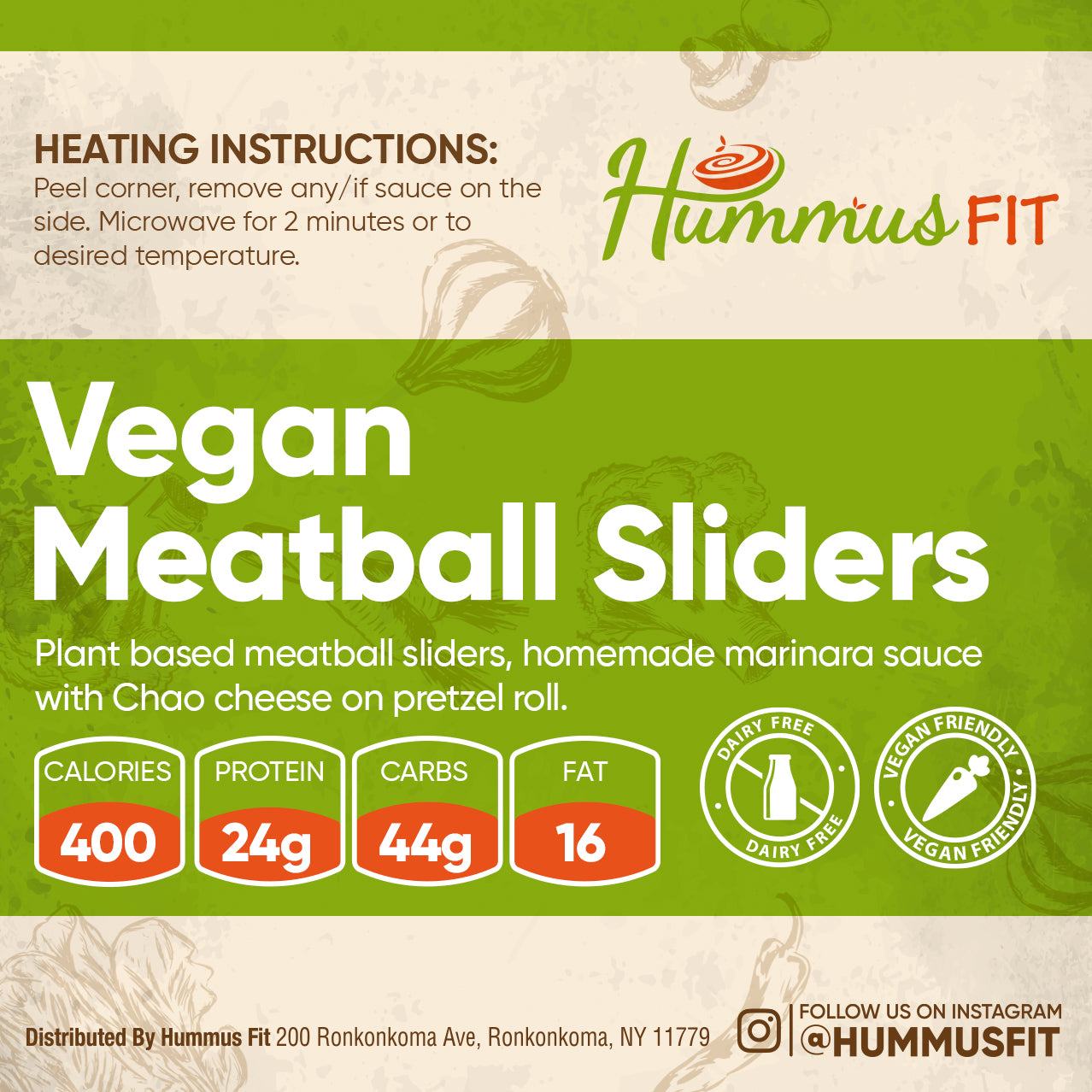 vegan meatballs sliders meal delivery service