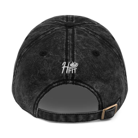 Gorra Hummus Fit Vintage de sarga de algodón