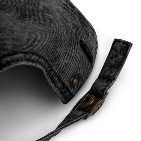 Gorra Hummus Fit Vintage de sarga de algodón